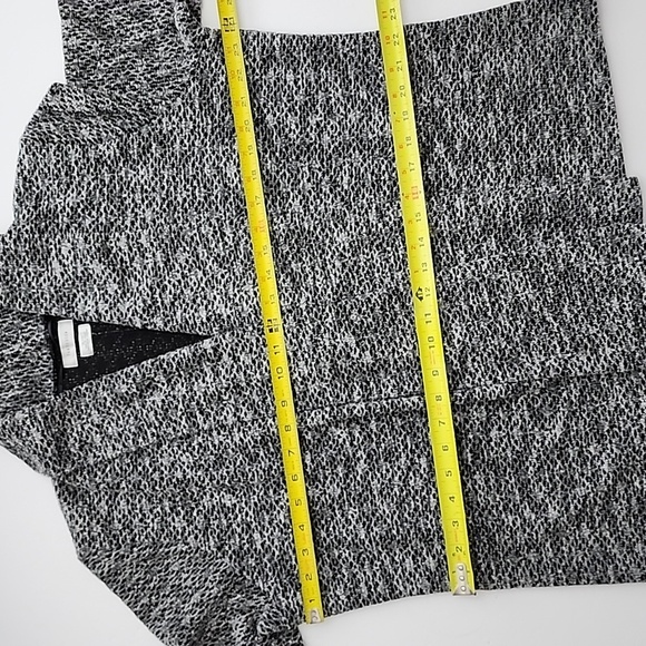 VanHeusen Cardigan Open Front Cardigan Shawl Neck Black White Textured Knit  XL - Picture 10 of 10